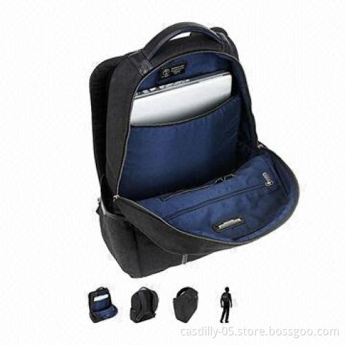 Laptop backpack, front zip pocket
